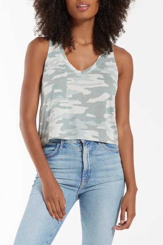 Shop and Save Skimmer Camo Pocket Tank