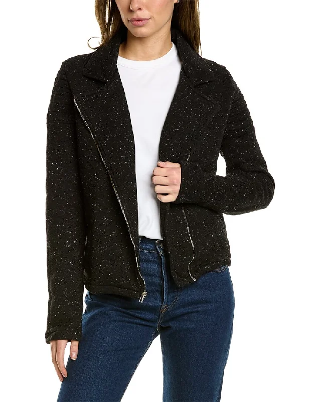 Stock Clearance Sol Angeles Speckled Moto Jacket