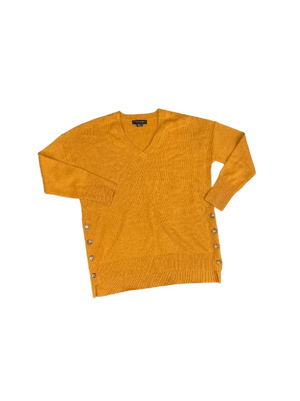 Sweater By Tahari By Arthur Levine In Yellow, Size: M