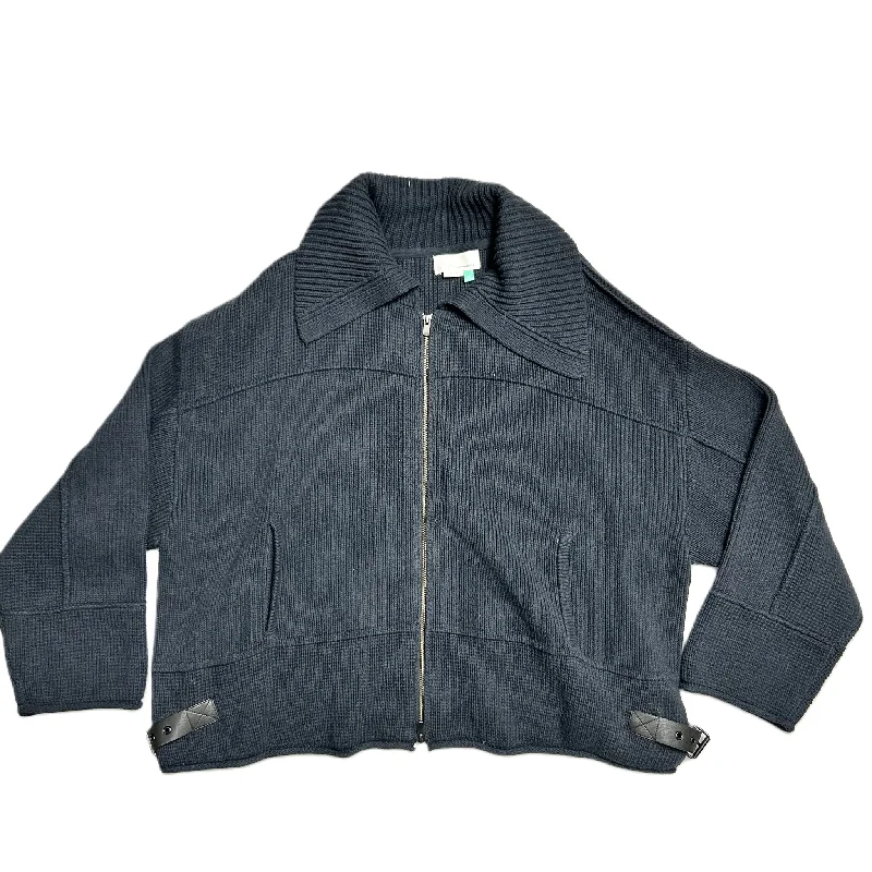 Crazy Savings Sweater Cardigan By Anthropologie In Navy, Size: 3x