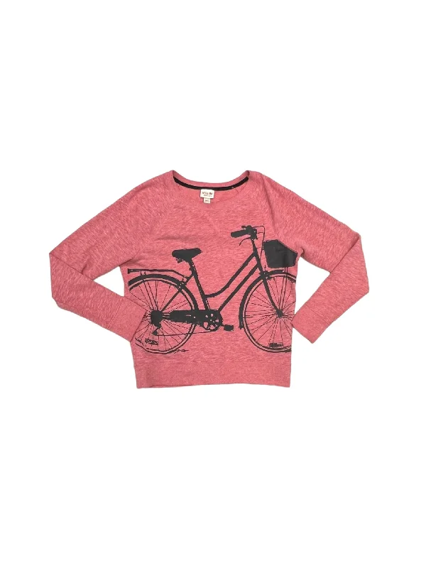 Discount Mania Sweatshirt Crewneck By Mossimo In Red, Size: M