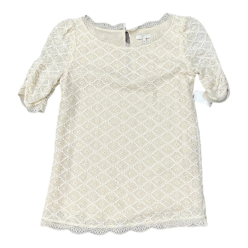 Special Price Tan Top Short Sleeve Joie, Size Xs