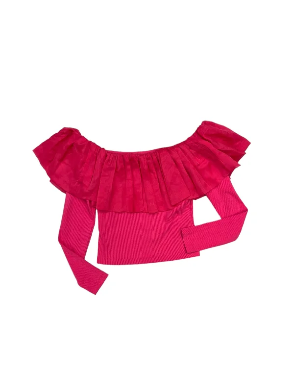 Lowest Prices Top Long Sleeve By Anthropologie In Pink, Size: S