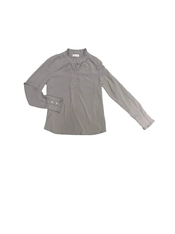 Deal Explosion Top Long Sleeve By Calvin Klein In Grey, Size: S