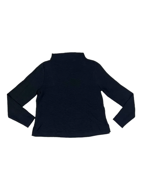 Discount Mania Top Long Sleeve By Eileen Fisher In Black, Size: Xs