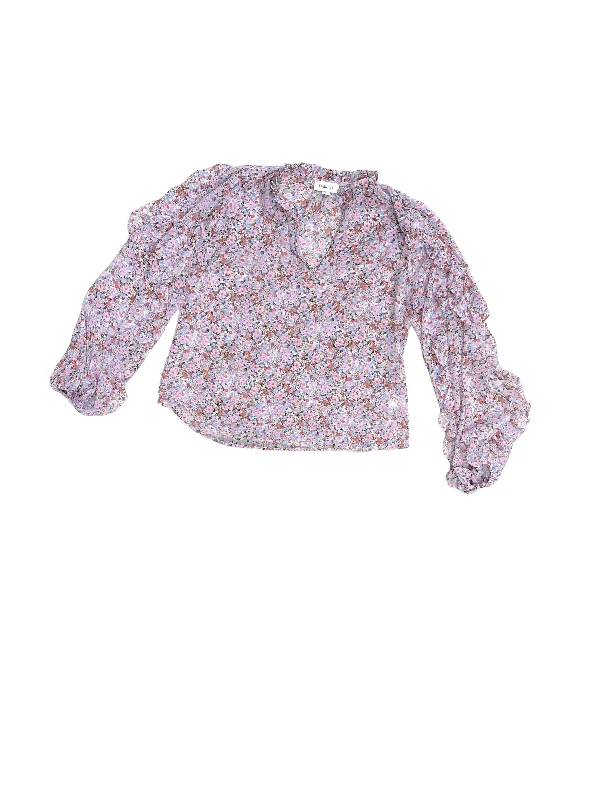 Exclusive Access Top Long Sleeve By Evereve In Purple, Size: S
