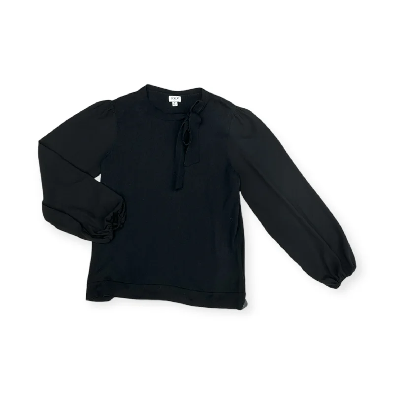 Top Long Sleeve By J. Crew In Black, Size: M