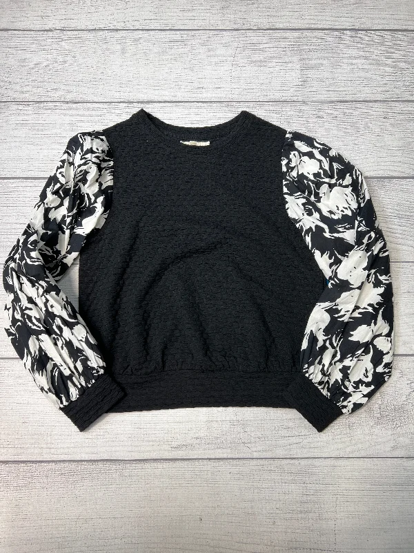Price Rollback Top Long Sleeve By Porridge In Black White, Size: S