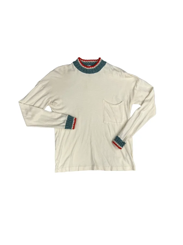 Factory Direct Sale Top Long Sleeve By Stateside In Cream & Green, Size: Xs