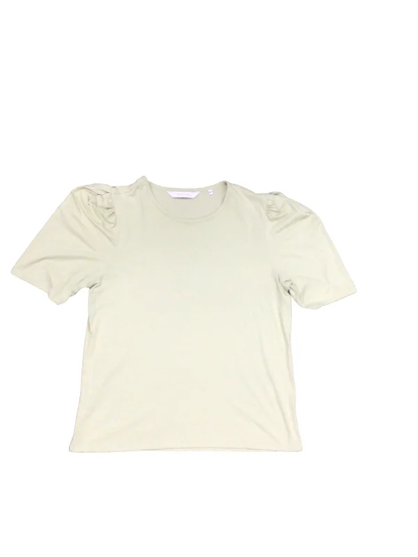 Overstock Top Short Sleeve Basic By Rebecca Taylor  Size: L