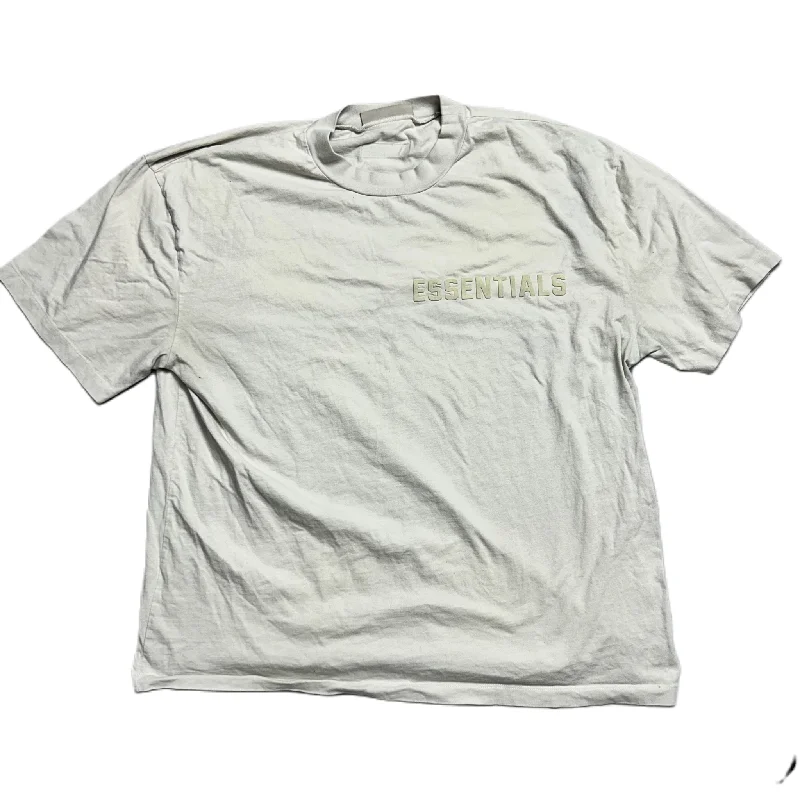 Savings Spectacular Top Short Sleeve By Essentials Fear Of God In Cream, Size: 1x