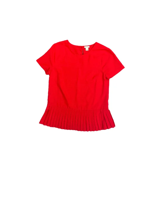 Instant Discount Top Short Sleeve By J. Crew In Red, Size: Xs