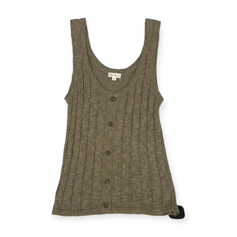 Holiday Sale Top Sleeveless By Hem & Thread In Green, Size: S