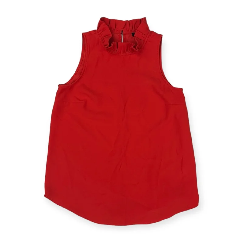 Closeout Top Sleeveless By J. Crew In Red, Size: Xs