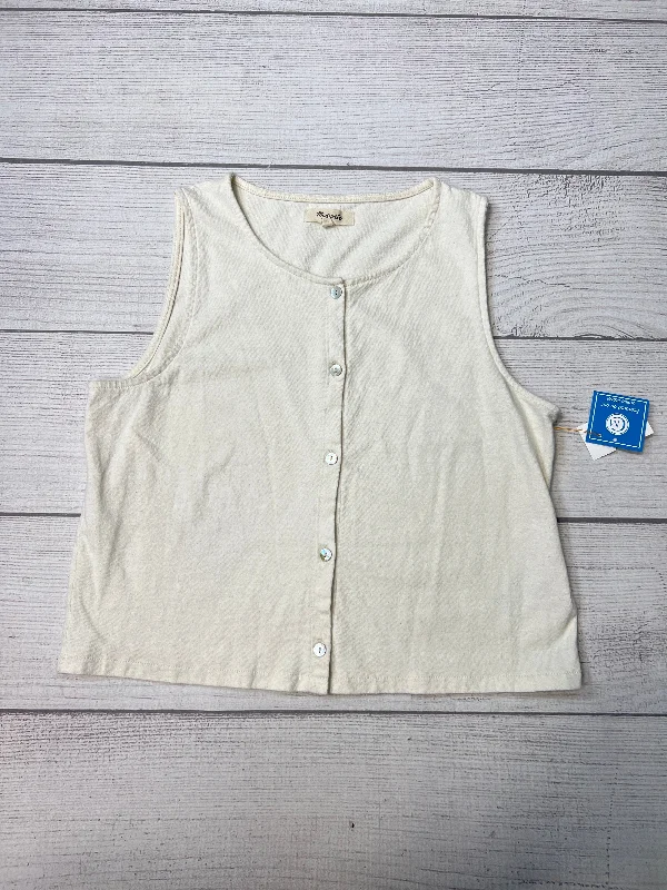 Steals and Deals Top Sleeveless By Madewell In Cream, Size: S