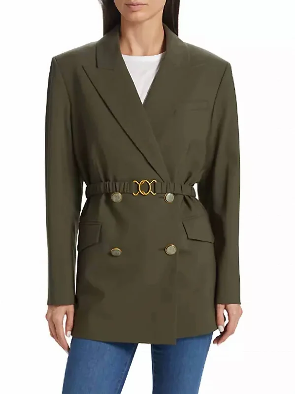 Early Access Women's Hutchinson Wool-Blend Dickey Jacket In Loden