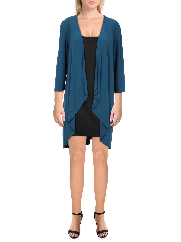 Special Offer Womens Knit Drapey Duster Blazer
