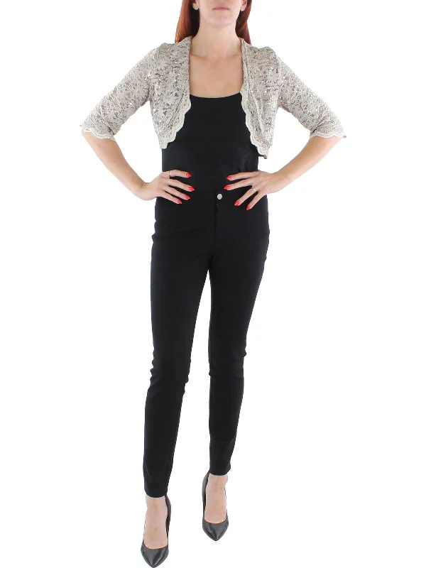 Seasonal Sale Womens Lace Crop Bolero