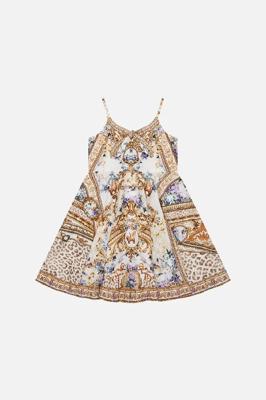 Final Clearance KIDS TIE FRONT SHORT DRESS 4-10 PALAZZO PLAY DATE