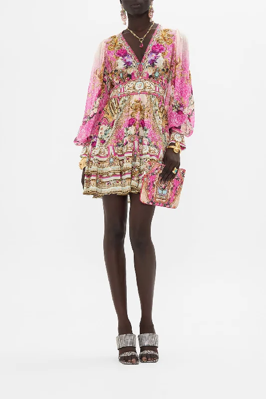 Massive Deals BUTTON FRONT FRILL DRESS CALL OF THE CANAL