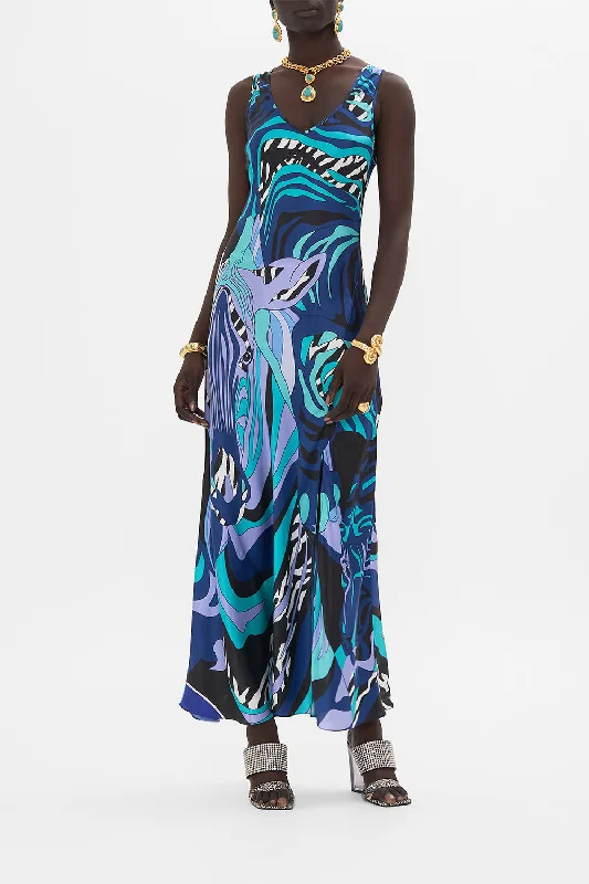 Lowest Price BIAS CUT TANK DRESS VIVIDLY VENICE