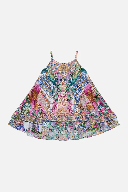 Deep Discounts BABIES RUFFLE HEM DRESS FLOWERS OF NEPTUNE