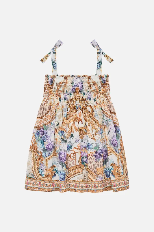 Crazy Deals BABIES DRESS WITH SHIRRING PALAZZO PLAY DATE