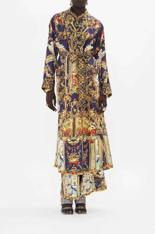 Price Cut LONG ROBE WITH TIE VENICE VIGNETTE