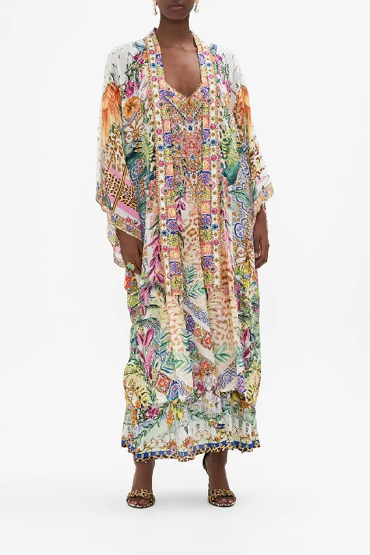 Buy Now MID LENGTH KIMONO LAYER W COLLAR FLOWERS OF NEPTUNE