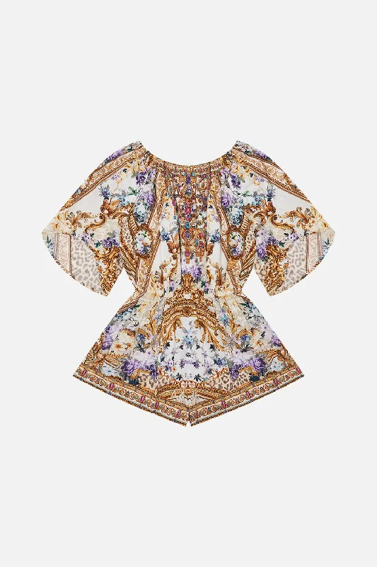 Great Deals KIDS 3/4 FLARE SLEEVE PLAYSUIT 4-10 PALAZZO PLAY DATE