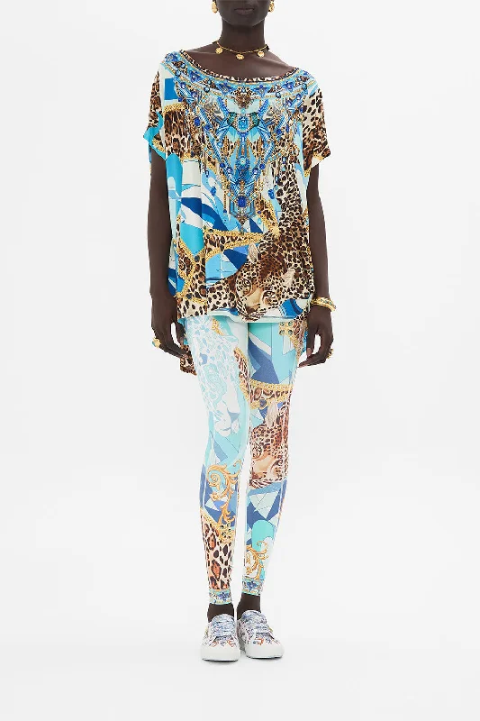 Price Reduction LOOSE FIT TEE SKY CHEETAH