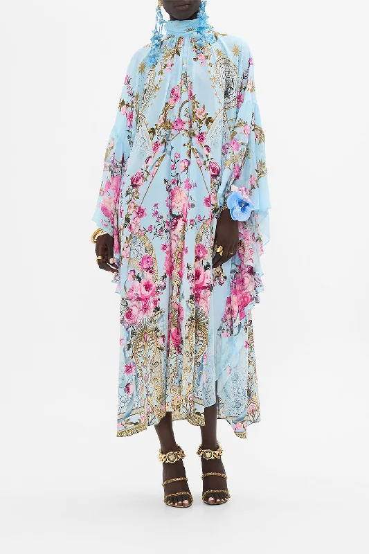 HIGH NECK RUFFLE KAFTAN DOWN THE GARDEN PATH