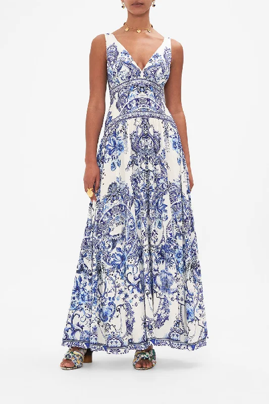 Super Deal TIE SHOULDER DRESS GLAZE AND GRAZE