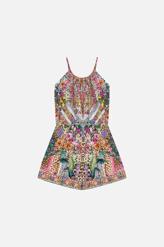 Exclusive Savings KIDS SHOESTRING STRAP PLAYSUIT 12-14 FLOWERS OF NEPTUNE