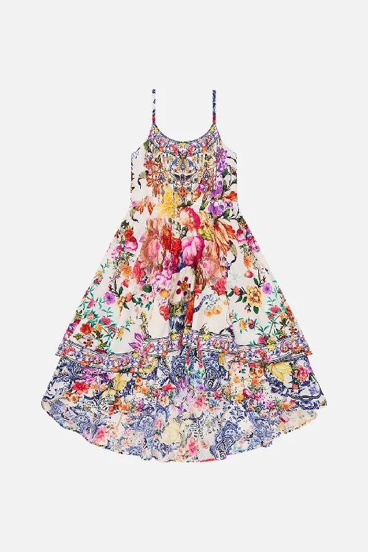 Buy More, Save More KIDS' ROUND NECK TIERED DRESS 12-14 DUTCH IS LIFE