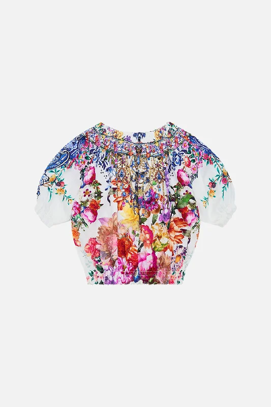 Unmissable Offer GIRLS CROP WITH BABY LOCKED EDGES 12-14 DUTCH IS LIFE