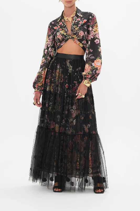 Sale Event WAISTBAND RUFFLE HEM SKIRT LETTERS FROM A VINEYARD