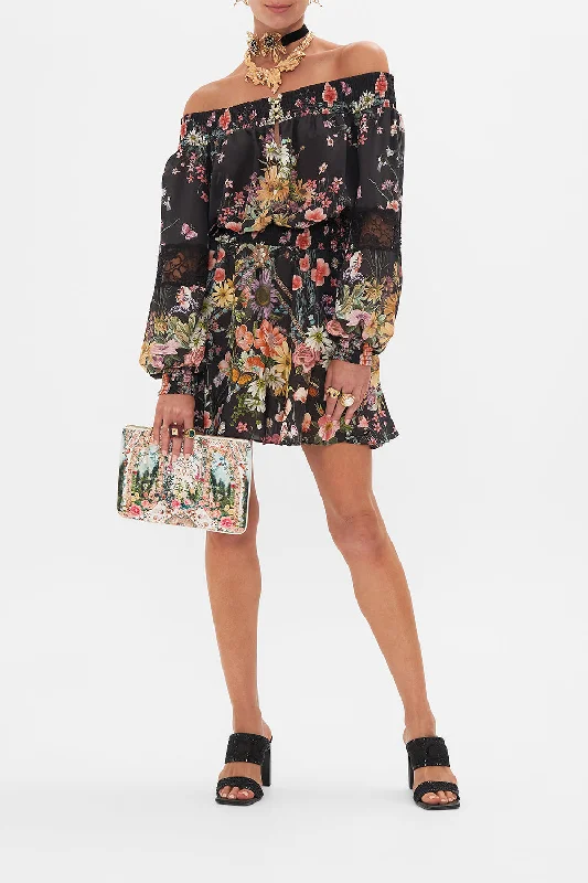 Special Discount OFF SHOULDER SHORT DRESS LETTERS FROM A VINEYARD