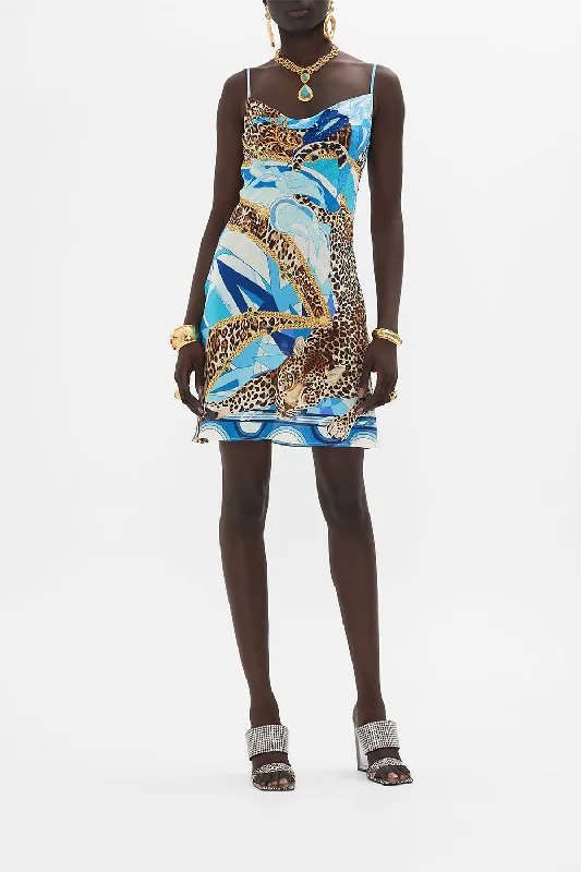 Shop and Save SHORT BIAS SLIP SKY CHEETAH