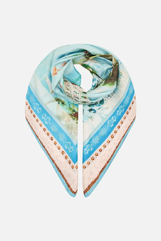 Online Only SILK SQUARE SCARF FROM SORRENTO WITH LOVE