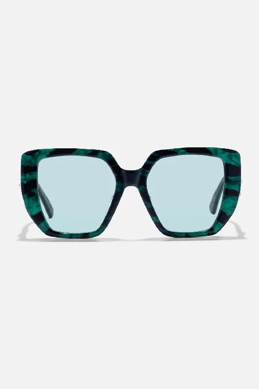 Overstock THE PENTHOUSE SUNGLASSES EMERALD TIGER