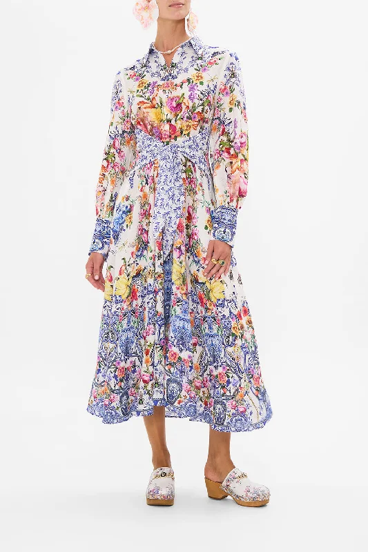 Great Bargains WAIST TIE SHIRT DRESS DUTCH IS LIFE