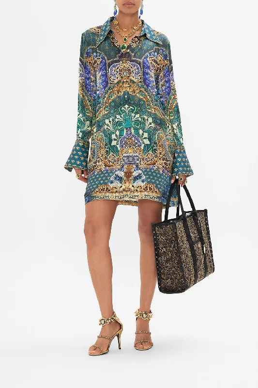 Deep Discounts MINI SHIRT DRESS FAN DANCE