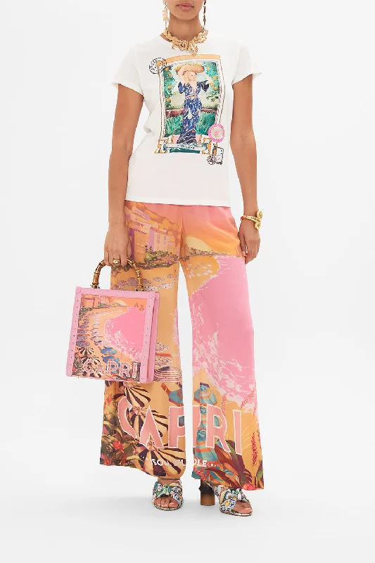 Holiday Sale SLIM FIT ROUND NECK T-SHIRT - MULTI CAPRI ME