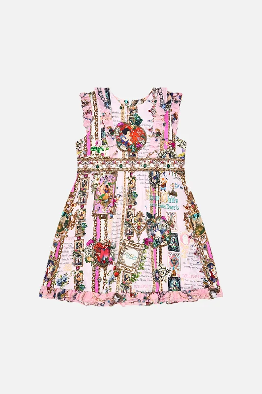 KIDS MINI FRILL DRESS 4-10 MY SWEET SNOW WHITE