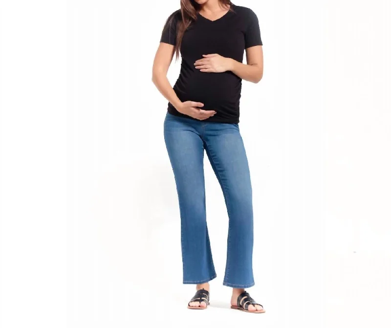 Super Sale 30" Maternity Slim Boot Jean With Bellyband In Tobias