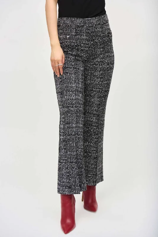 Early Access Abstract Pants In Black/off White