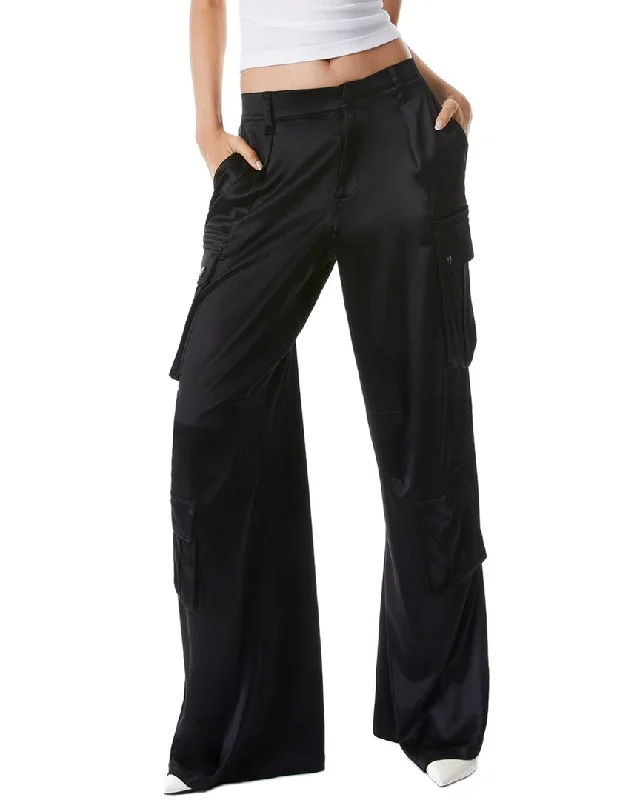 Shop and Save alice + olivia Joette Low-Rise Cargo Pant