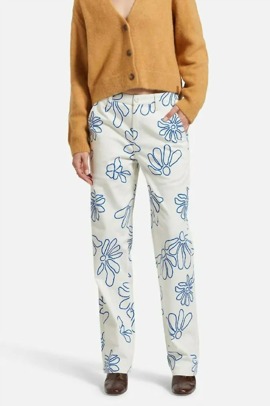 Exclusive Savings Bedford Pants In Off White Daisy