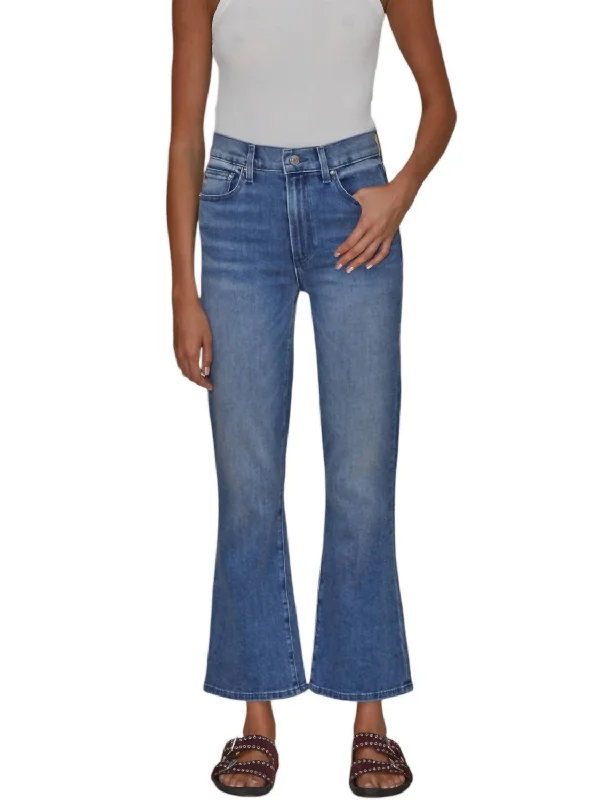 Don’t Miss Out Bella Crop Flare Jeans In Surf Rider